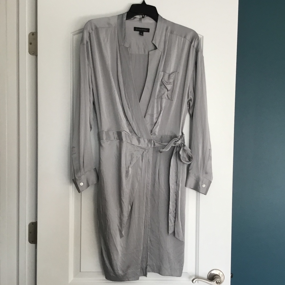 Banana Republic Silk Wrap Dress - Picture 1 of 4